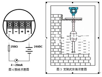 磁翻柱浮球液位計接線(xiàn)圖